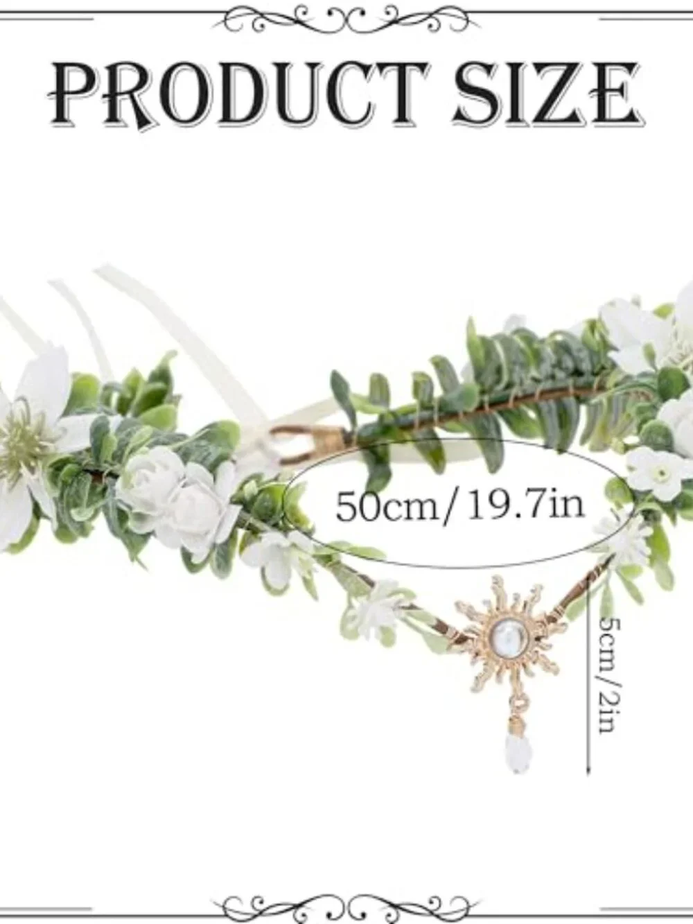 Handcrafted Woodland Flower Elf Crown Fairy Circlet Renfaire